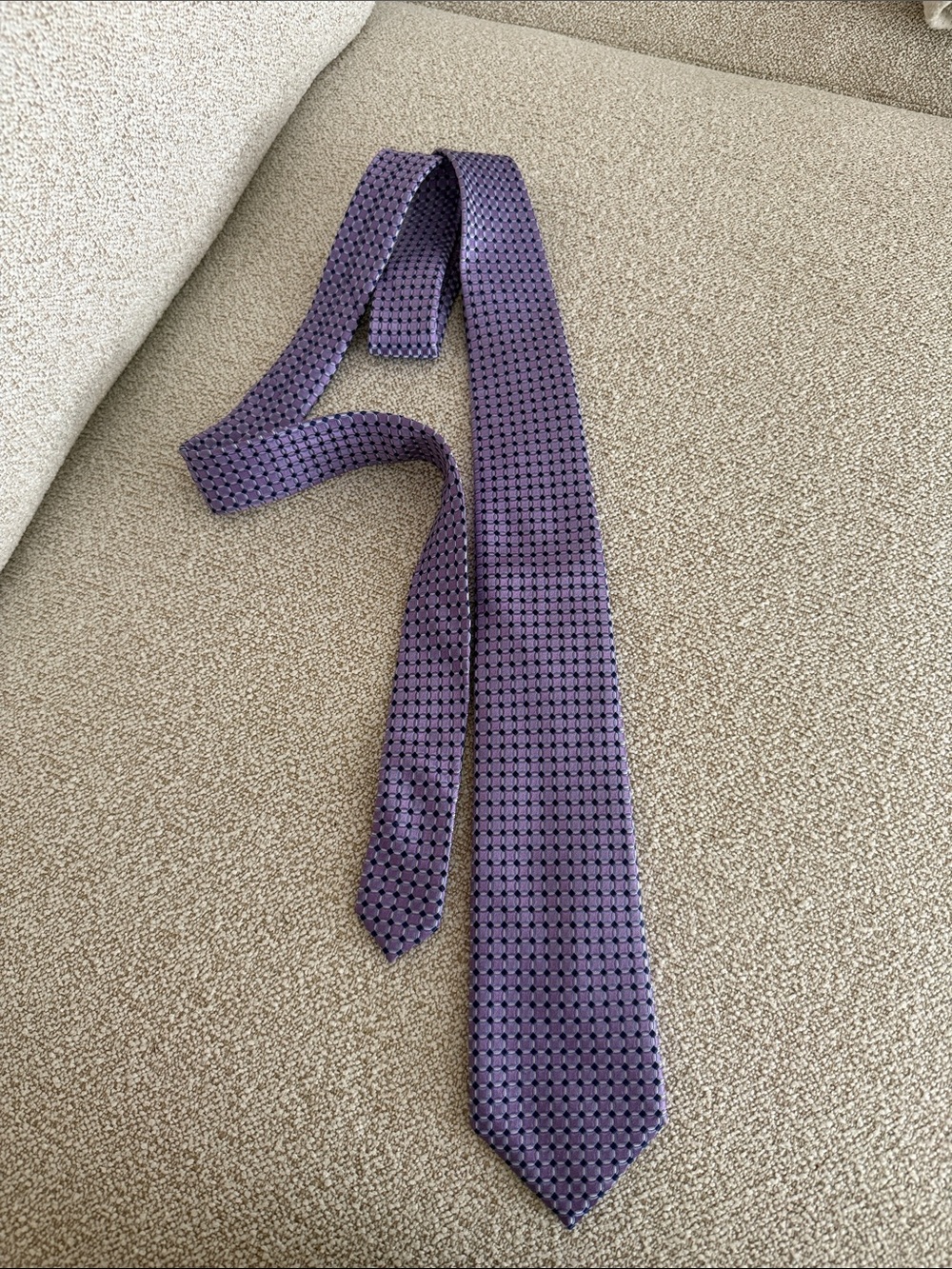 Jos. A. Bank Purple Geometric Dot Tie